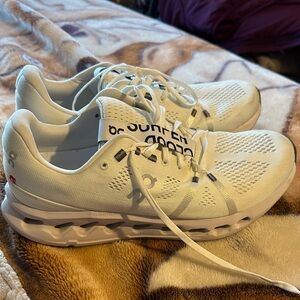 On Running Cream Athletic Sneakers